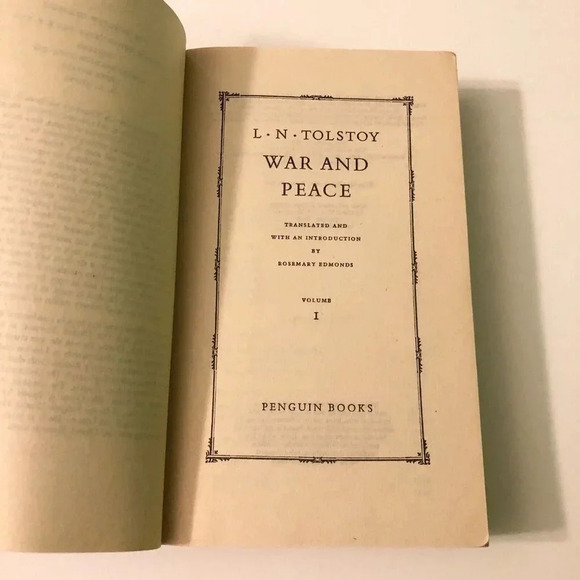 Vintage 1975 Leo Tolstoy War and Peace 2 Volume Boxed Set Paperback - Picture 9 of 16